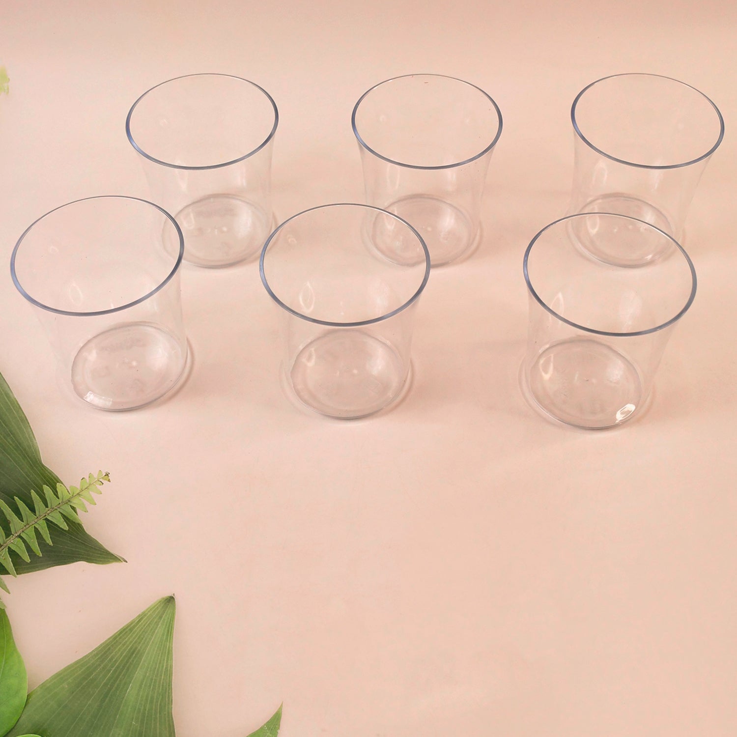 Apex Welcome Plastic Glass Set For Daily Use  Set Of 6 Apex Welcome Plastic Glass Set For Daily Use  Set Of 6